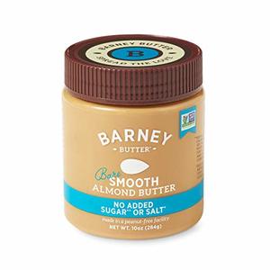 Barney Paleo-Friendly Almond Butter, Bare Smooth With No Sugar, No Salt