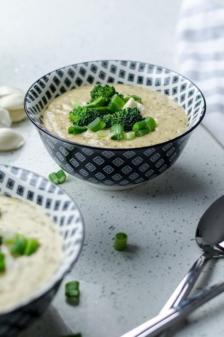 Paleo Cream of Broccoli Soup with Green Onions - Paleo Recipe