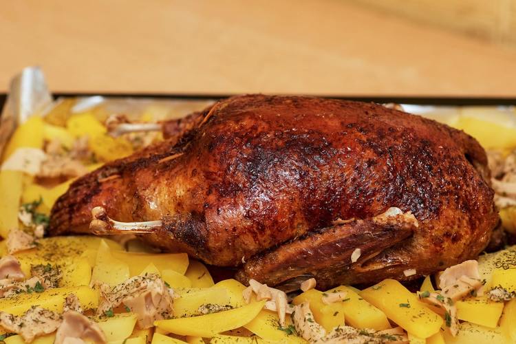 Paleo Roasted Chicken with Fried Potatoes - Paleo Recipe