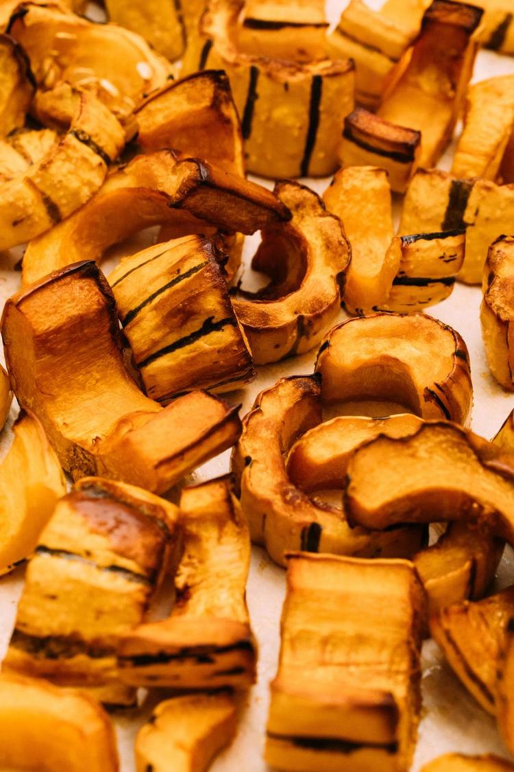 Paleo Squash Slices with Sweet Potato Fries Recipe